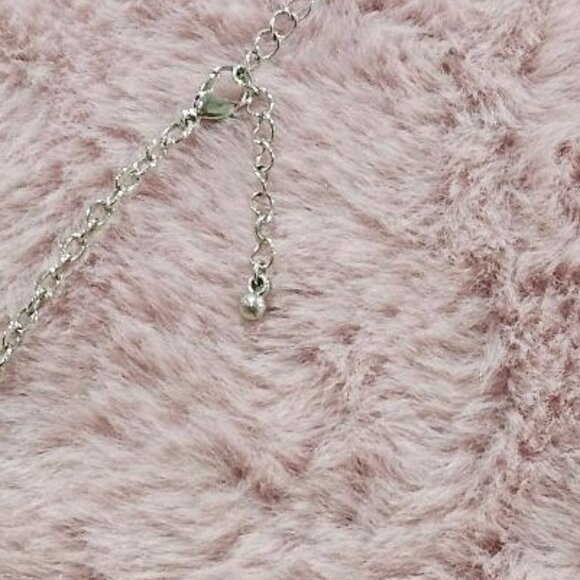 VINTAGE 50 DIAMOND MULTI-COLOR SILVER ELEGANT COLLAR BIB NECKLACE - Picture 5 of 5